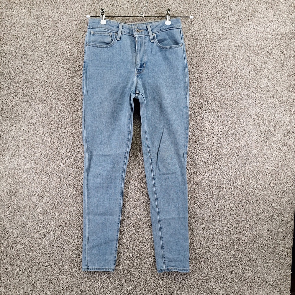 Levi Jeans Womens 27 (Fits 28x29) Light Wash 721 High Rise Skinny Denim Casual